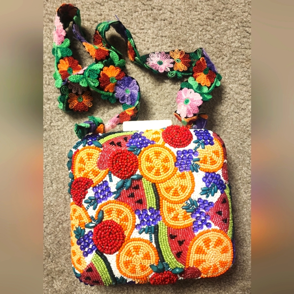Colorful Beaded Women's Bag